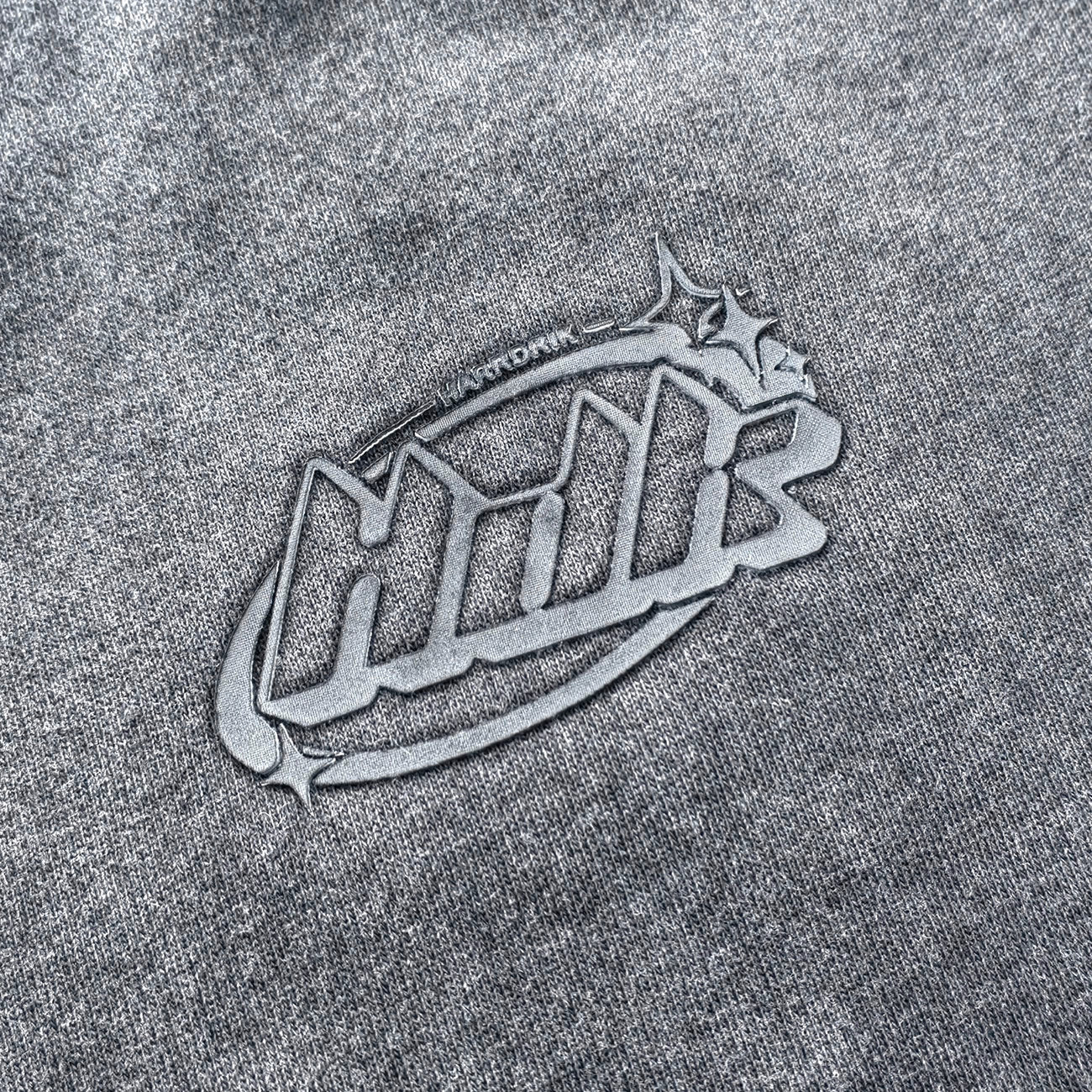 Mesh Panel T-Shirt - Black Gray Gradient Three Stripe HDK Logo Distressed Y2K Streetwear