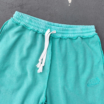 Inside Out Sweatpants - Mint Green Exposed Seam HDK Logo Wide Leg Y2K Streetwear