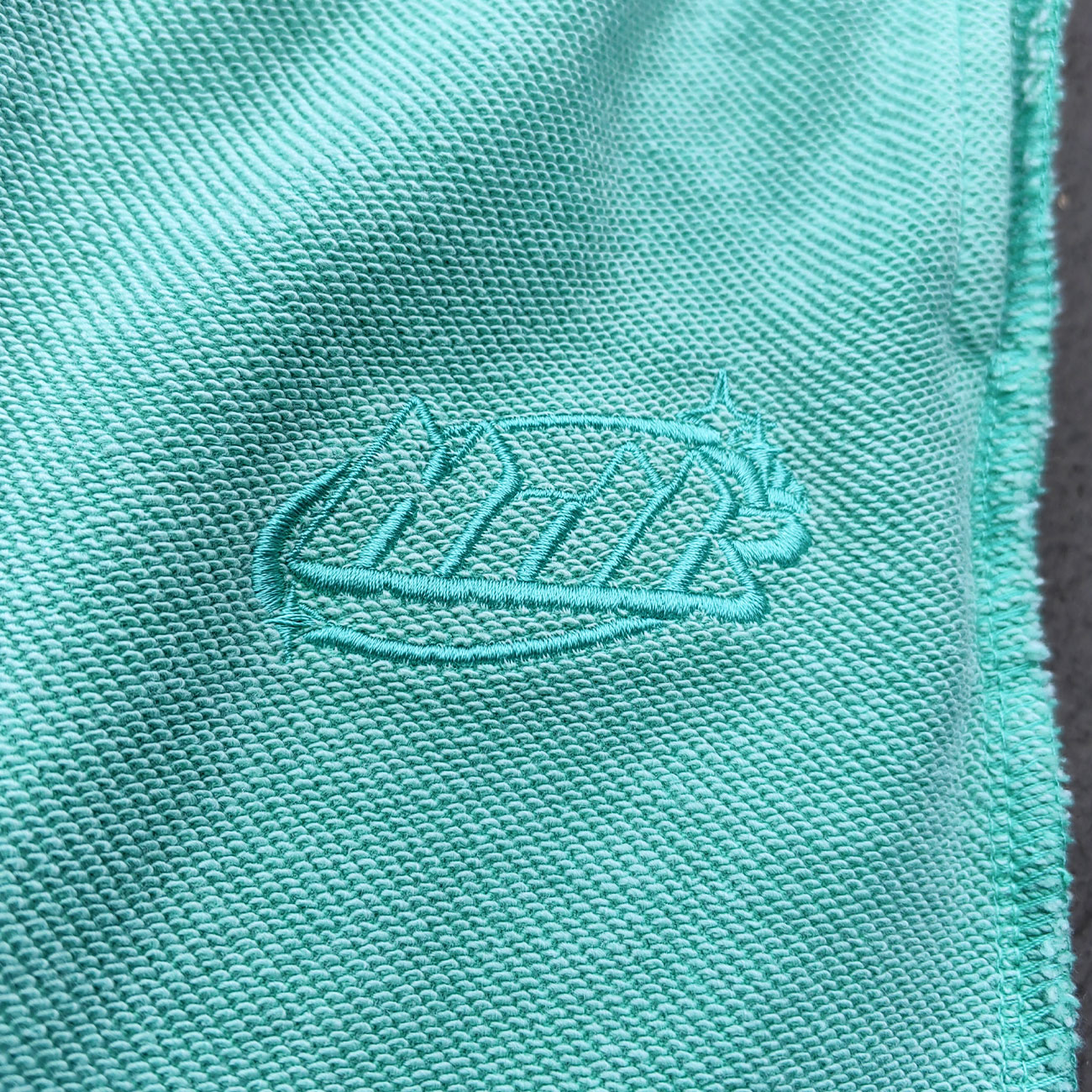 Inside Out Sweatpants - Mint Green Exposed Seam HDK Logo Wide Leg Y2K Streetwear