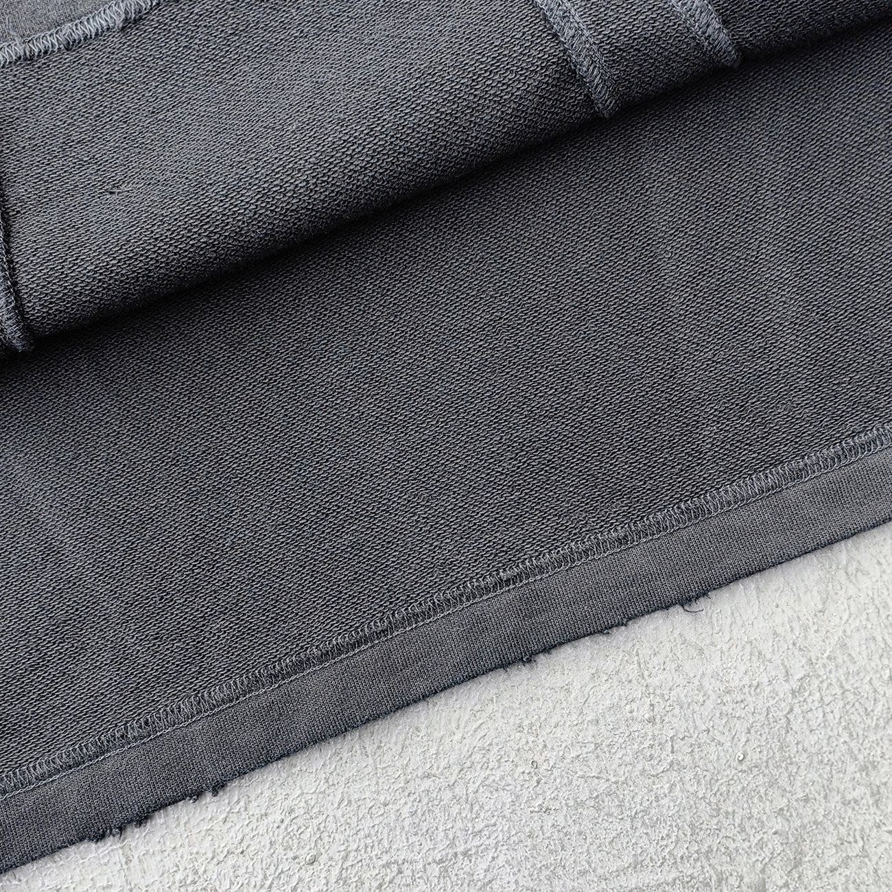 Mesh Panel T-Shirt - Black Gray Gradient Three Stripe HDK Logo Distressed Y2K Streetwear