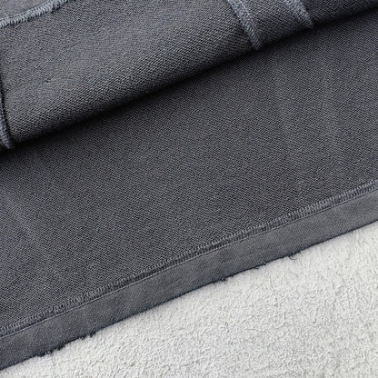 Mesh Panel T-Shirt - Black Gray Gradient Three Stripe HDK Logo Distressed Y2K Streetwear