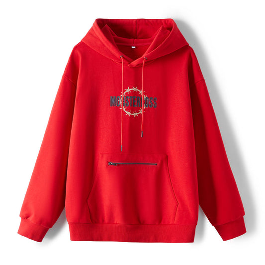 HUILI FACTORY clothing supplier wholesale French terry & fleece circle custom logo printed hoodie