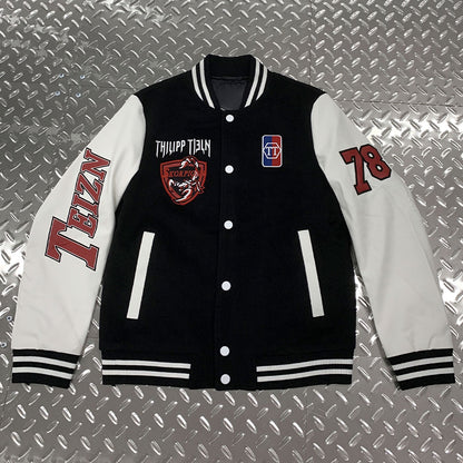 FACTORY custom vintage men chenille embroidered varsity jacket