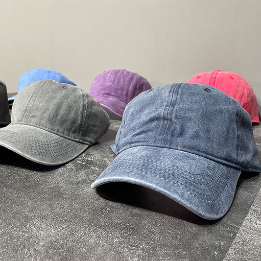 Huili new fashion wash water to do old European and American hip hop cap bent baseball cap men's and women's hats