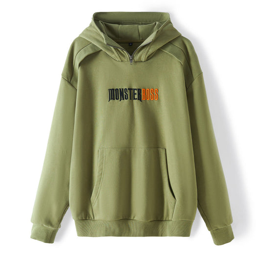 HUILI FACTORY clothing supplier wholesale French terry & fleece circle custom logo printed hoodie