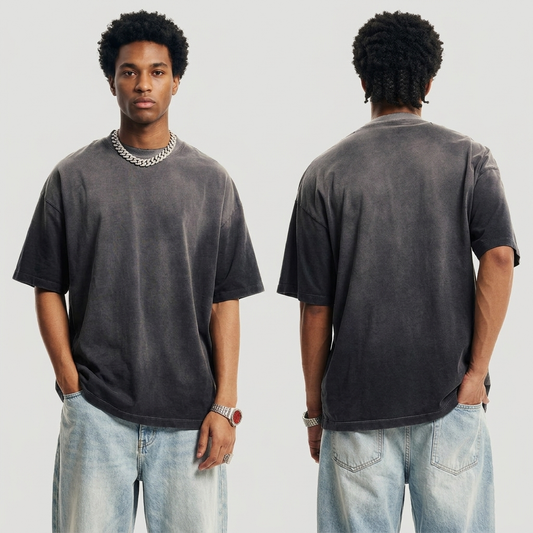 250G Vintage Monkey Washed Oversized T-Shirt | Premium Heavyweight Cotton Tee