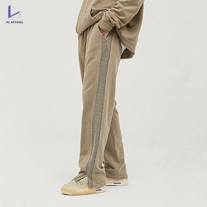 Monster factory wholesale vintage street style custom sweatpants flared sweatpants