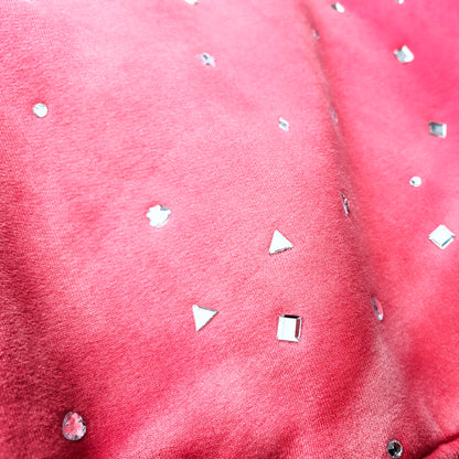Acid Wash Hoodie - Gradient Ombre Rhinestone Sequin Ripped Full Zip Y2K Oversized