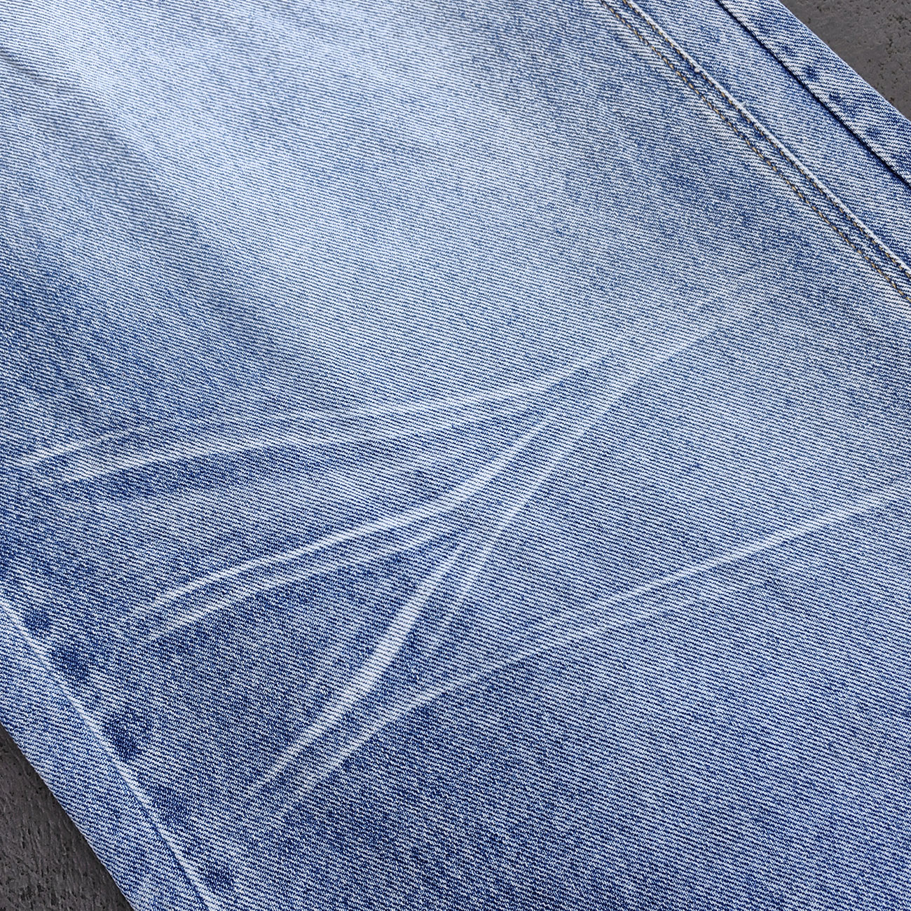 Y2K Baggy Jeans - Light Blue Acid Wash Whiskering Vintage Faded Wide Leg Streetwear