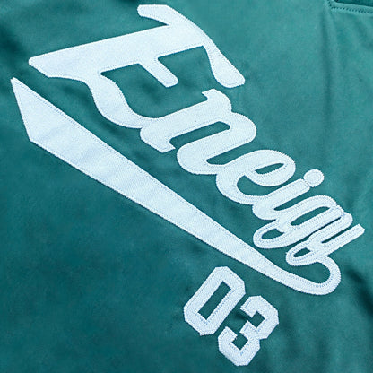 Eneigy 03 V Neck Jersey - Olive Green Embroidered Y2K Oversized Sport Streetwear