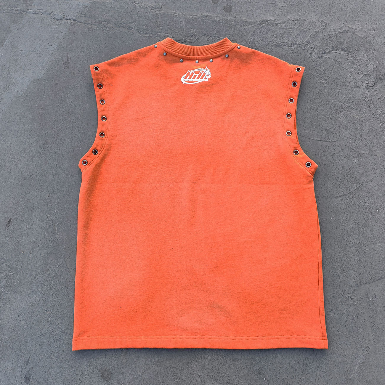 Studded Sleeveless Graphic Tee - Skull Rebel Print Y2K Rock Streetwear