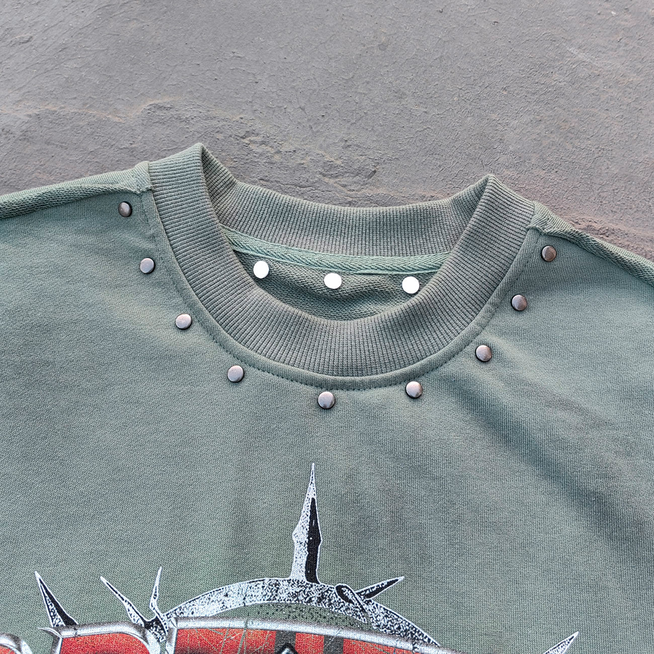 Studded Sleeveless Graphic Tee - Skull Rebel Print Y2K Rock Streetwear