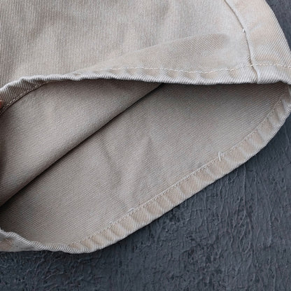 Wide Leg Cargo Jeans - Khaki Gray Blue Three Tone Panel Strap Buckle Color Block Y2K Streetwear