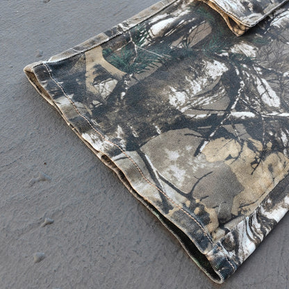Camo Patchwork Cargo Jeans - Distressed Denim Ripped Y2K Streetwear
