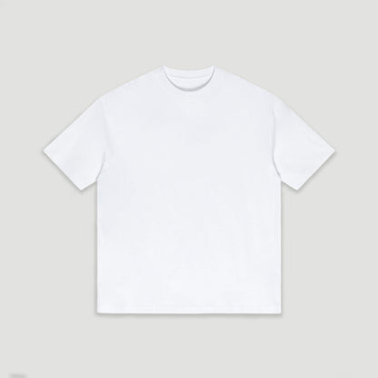 Oversized White T Shirt Unisex Solid Color 100% Cotton Plain drop shoulder Streetwear Layering Lightweight Everyday Essential Tee