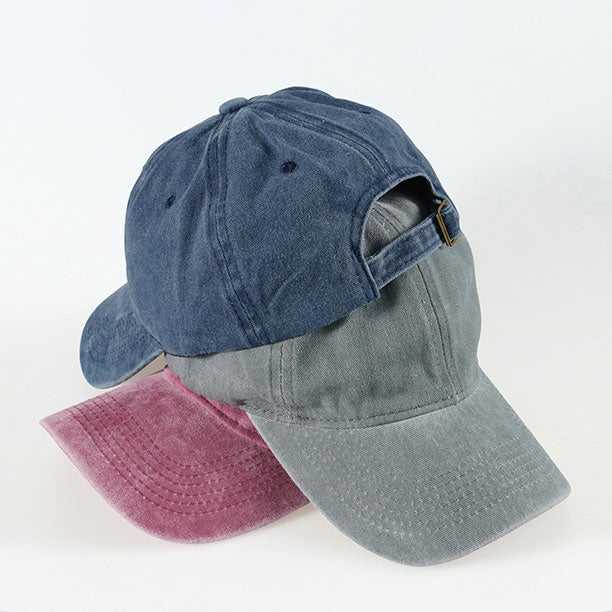 New wash water to make old batik European and American style duck tongue curved brimmed baseball caps men's and women's baseball caps
