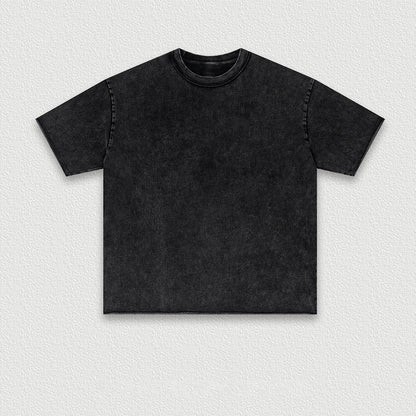 Vintage heavyweight T-shirt high street oversized short-sleeved men
