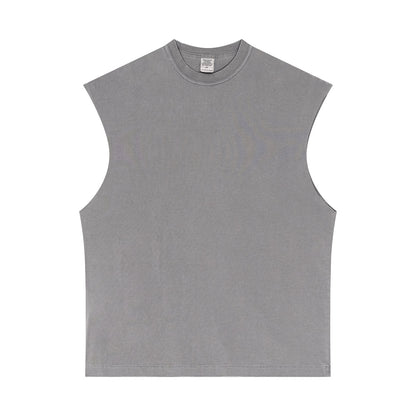 European and American oversized sports fitness sleeveless vest T-shirt vest for men