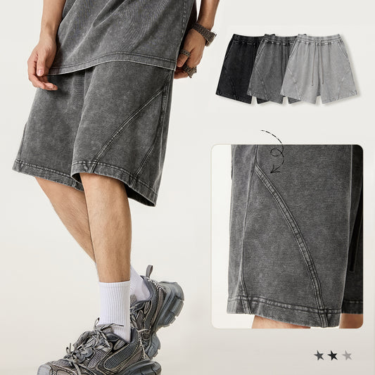 Fried snowflake webbing casual pants oversized sports shorts men