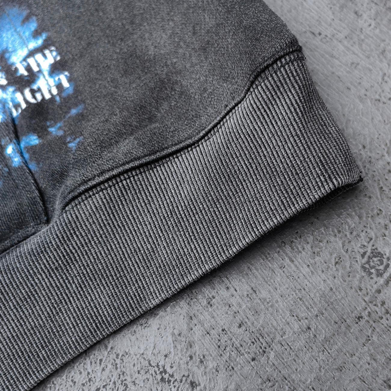 Holy Glory Rhinestone Hoodie - Black Acid Wash Grim Reaper Scythe Hellhound Print Studded Y2K Streetwear