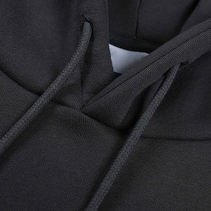 manuacturer high quality 360 GSM solid color plus fleece thickening oversize couple casual all-in-one hoodie