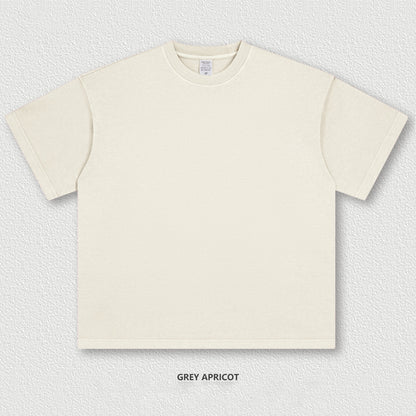 Vintage heavyweight T-shirt high street oversized short-sleeved men