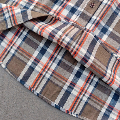 Paint Splatter Plaid Shirt - Olive Flannel Rhinestone Y2K Button Up Streetwear