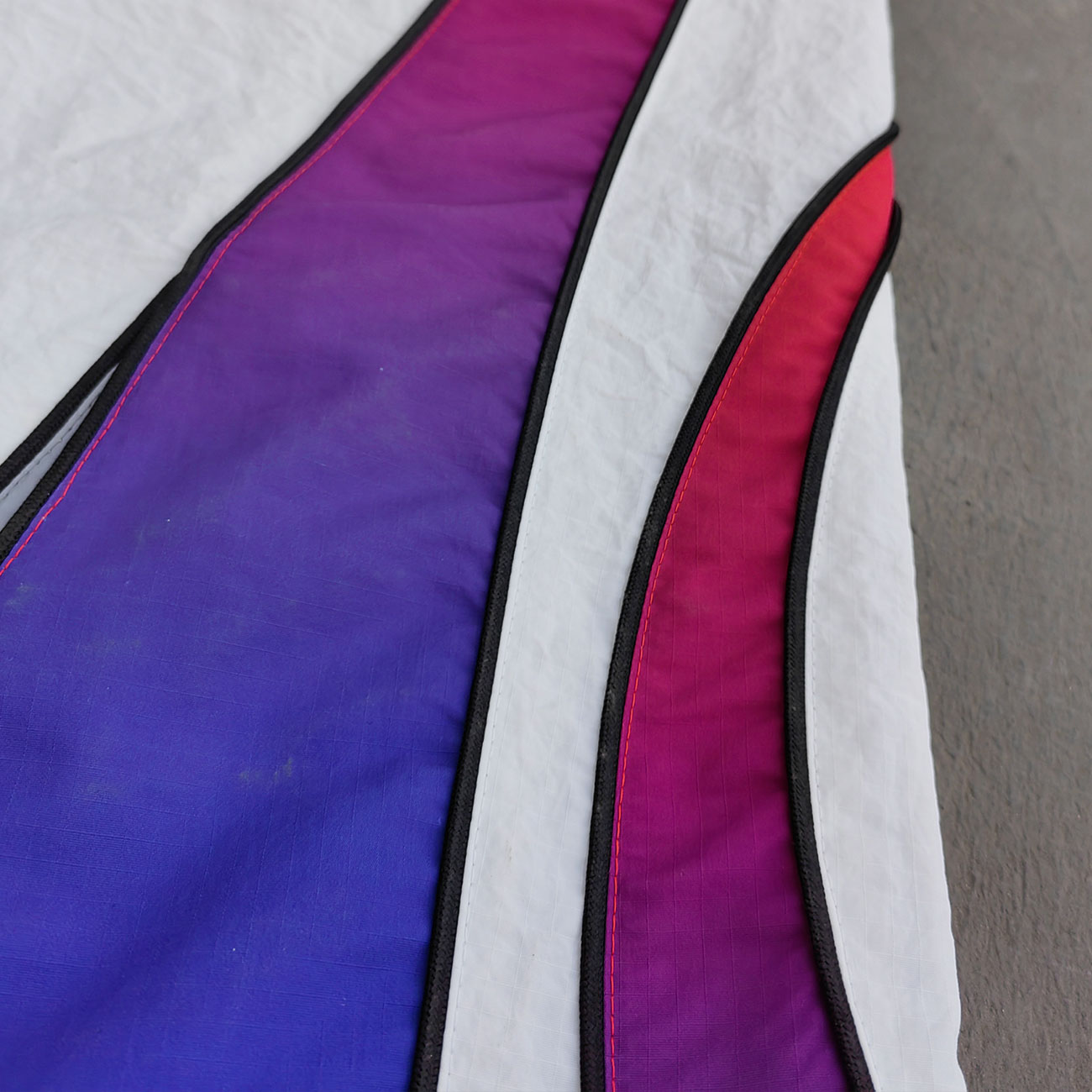 White Green Blue Gradient Flame Tracksuit - Y2K Hooded Windbreaker Matching Set