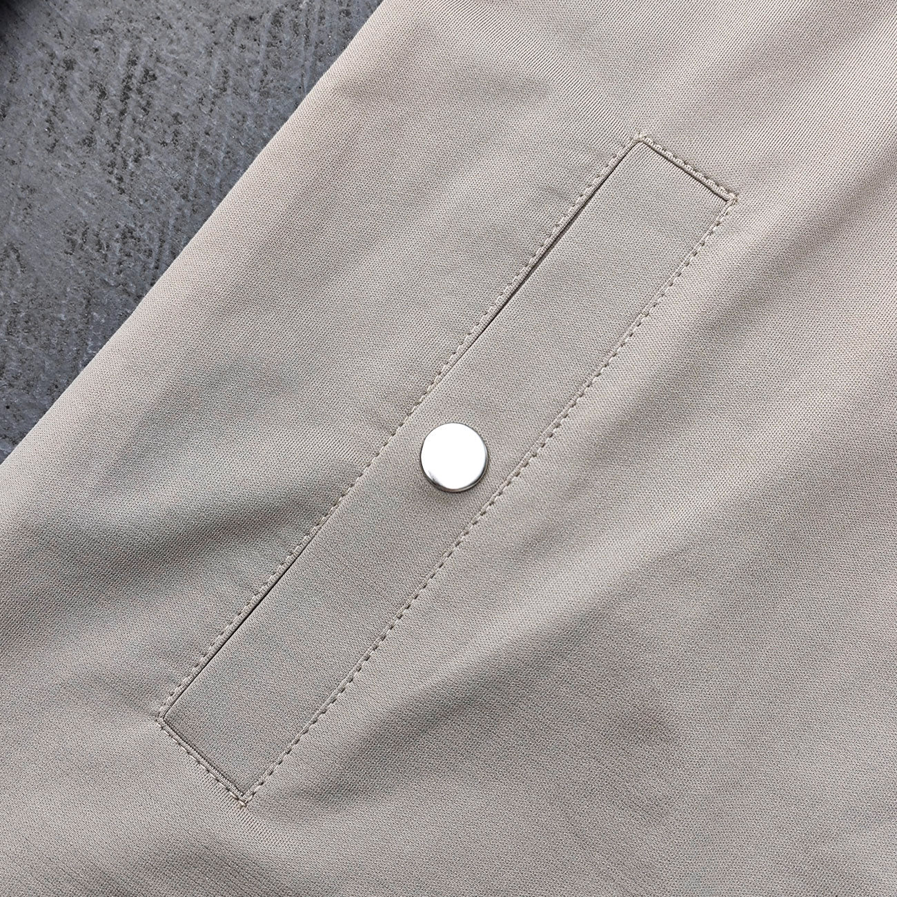 Utility Work Jacket - Khaki Olive Collared Full Zip Multi Pocket Snap Button Y2K Streetwear