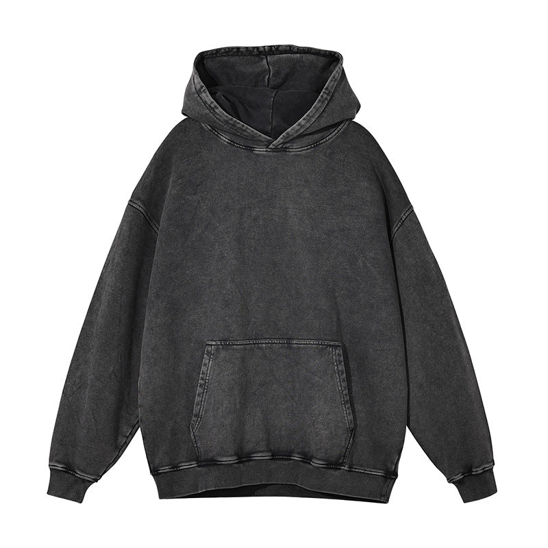 Monster factory wholesale Heavy 420G vintage batik made hoodie loose wash water men fashion new hoodie