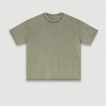 Vintage heavyweight T-shirt high street oversized short-sleeved men