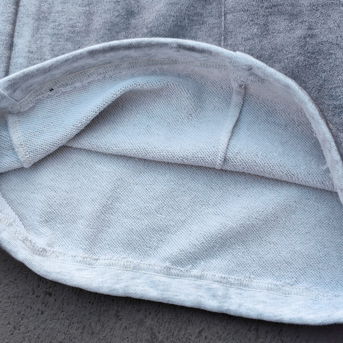 Holy Glory Sweatpants - Light Gray Acid Wash Gothic Font Print Drawstring Hem Wide Leg Y2K Streetwear