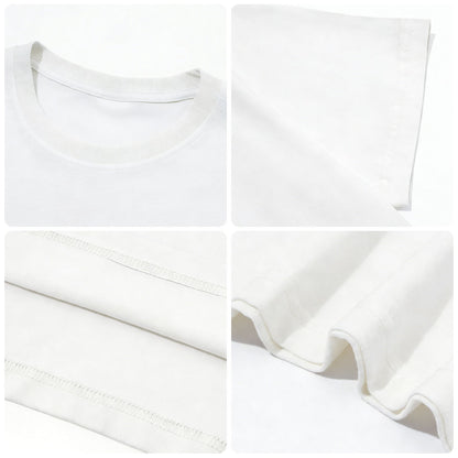 Oversized White T Shirt Unisex Solid Color 100% Cotton Plain drop shoulder Streetwear Layering Lightweight Everyday Essential Tee