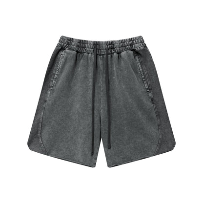 Ins high street batik washing old men's oversized shorts