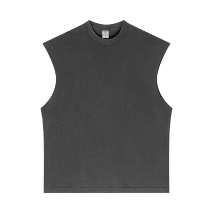 European and American oversized sports fitness sleeveless vest T-shirt vest for men