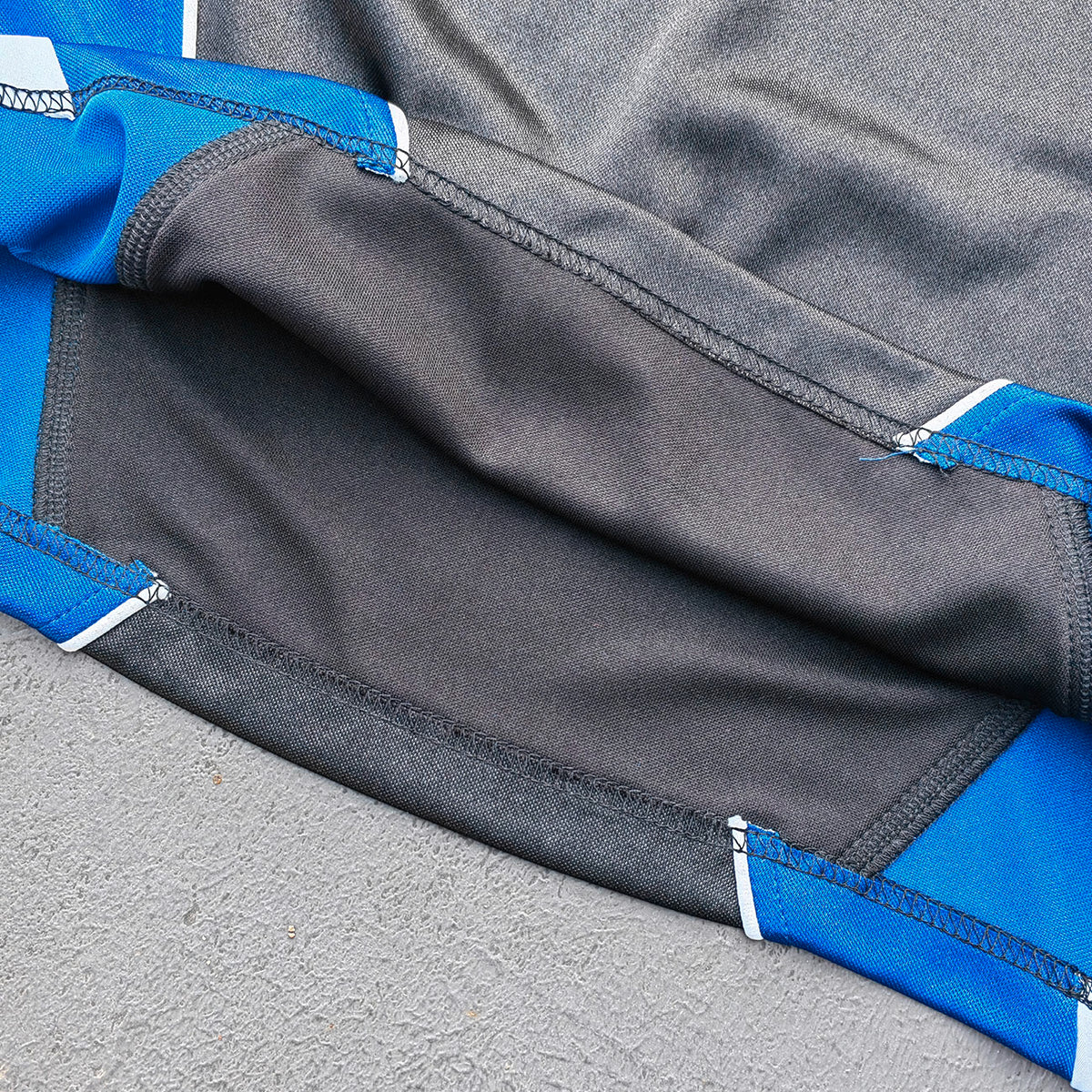 ENERGY Football Jersey Set - Black Blue White Color Block V Neck HUILI HDK Shirt Shorts Y2K Streetwear