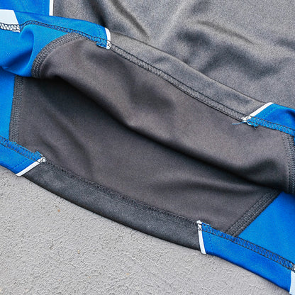 ENERGY Football Jersey Set - Black Blue White Color Block V Neck HUILI HDK Shirt Shorts Y2K Streetwear