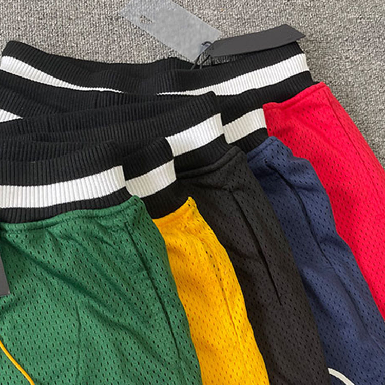 Monster factory wholesale breathable mesh shorts men custom printed sports gym basketball shorts