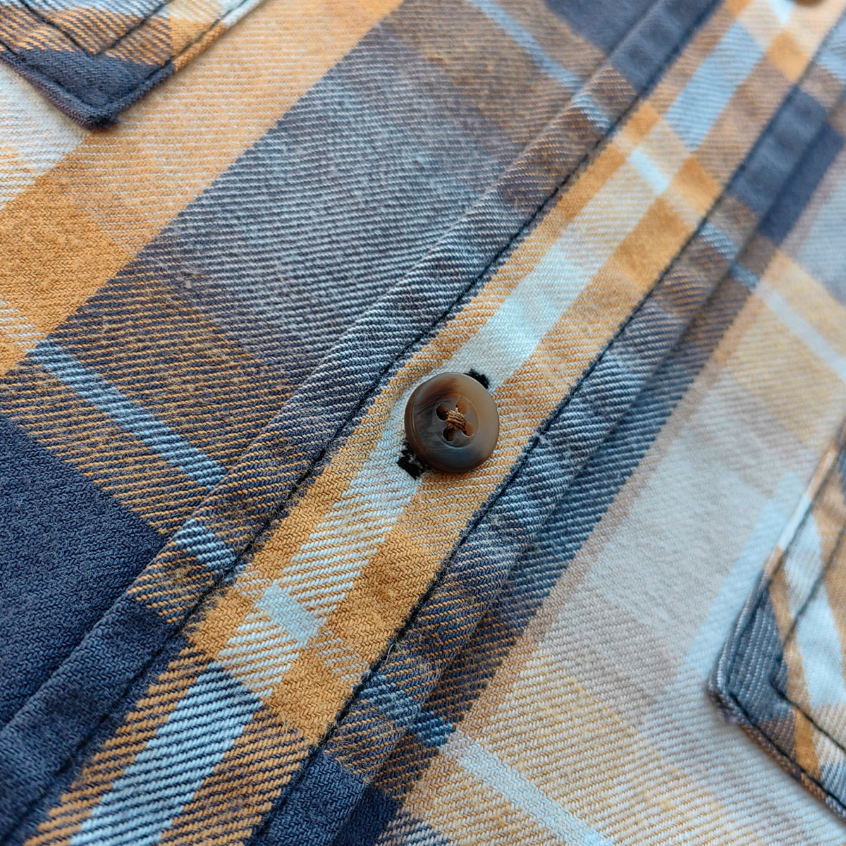 Plaid Denim Patchwork Shacket - Frayed Edge Y2K Oversized Shirt Jacket