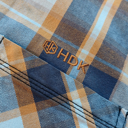Plaid Denim Patchwork Shacket - Frayed Edge Y2K Oversized Shirt Jacket