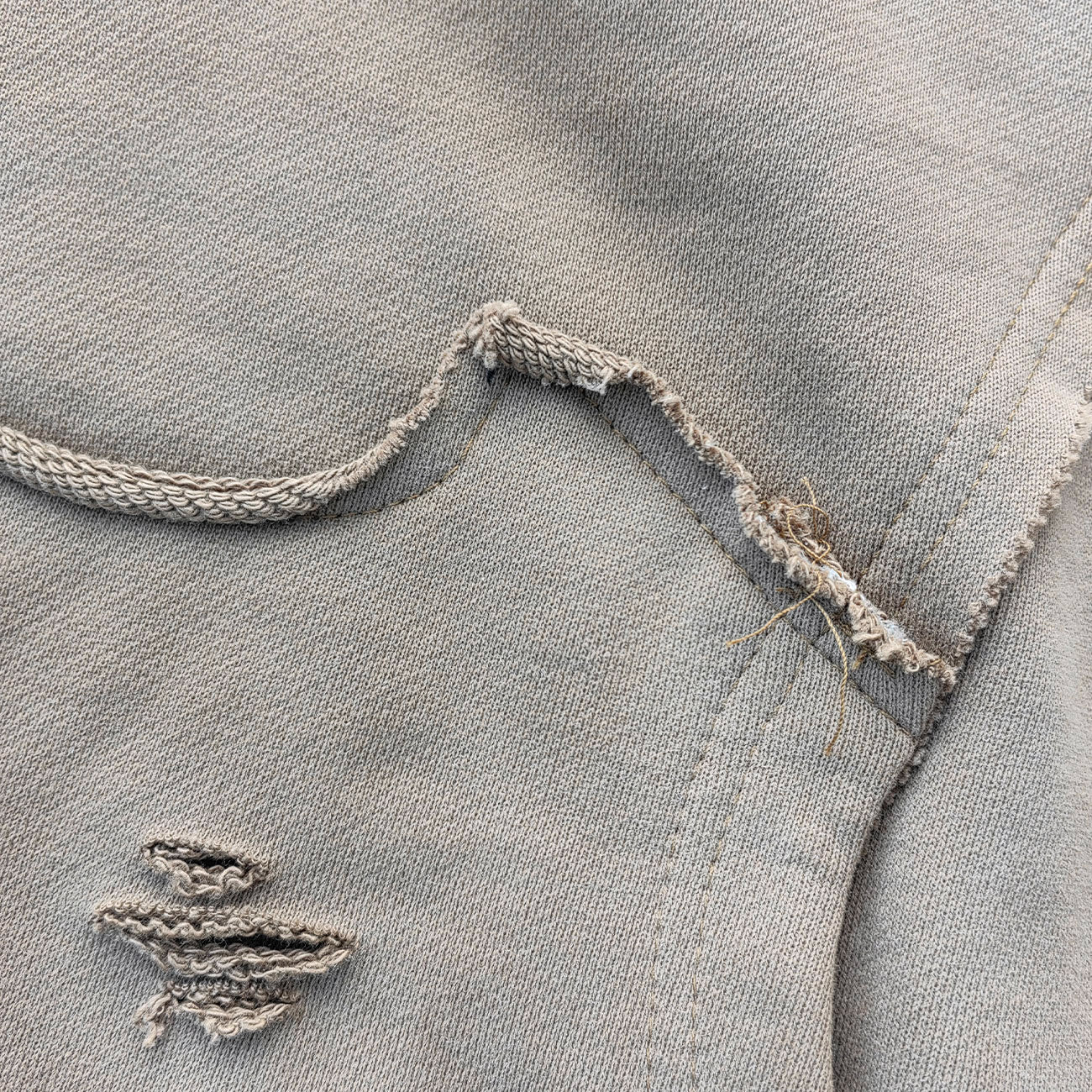 Distressed Deconstructed Hoodie - Life is Too Short Embroidery Y2K Streetwear