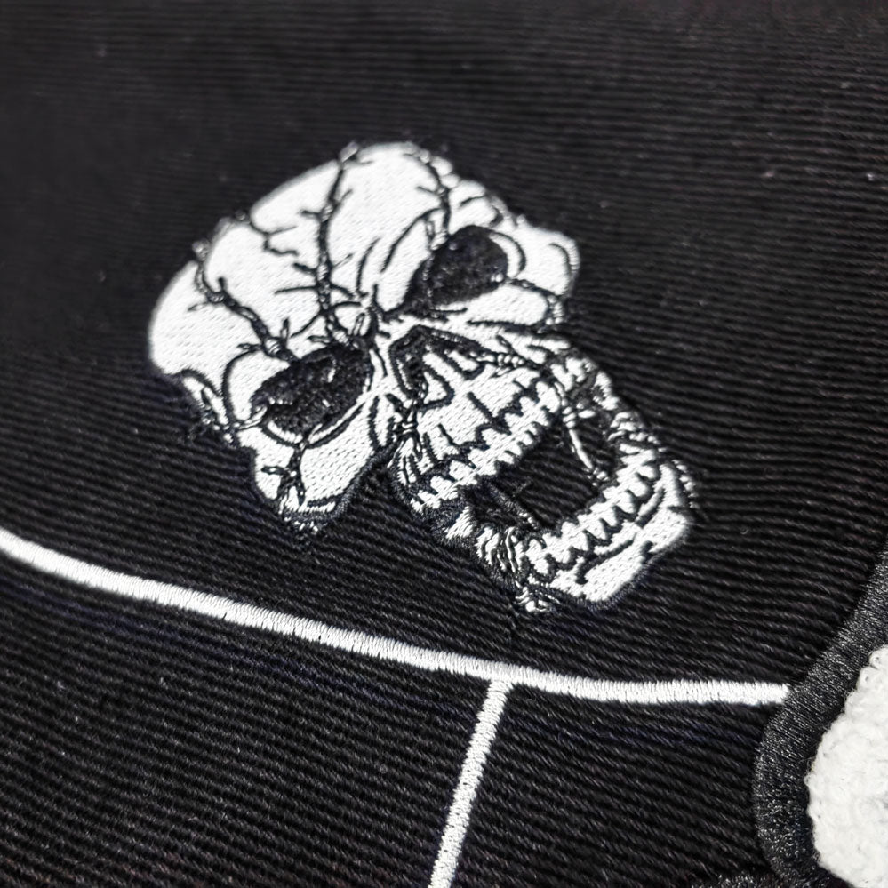 HUILI FACTORY high quality custom streetwear spider Skull chenille embroidery varsity jacket