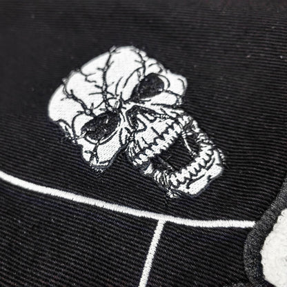 FACTORY high quality custom streetwear spider Skull chenille embroidery varsity jacket