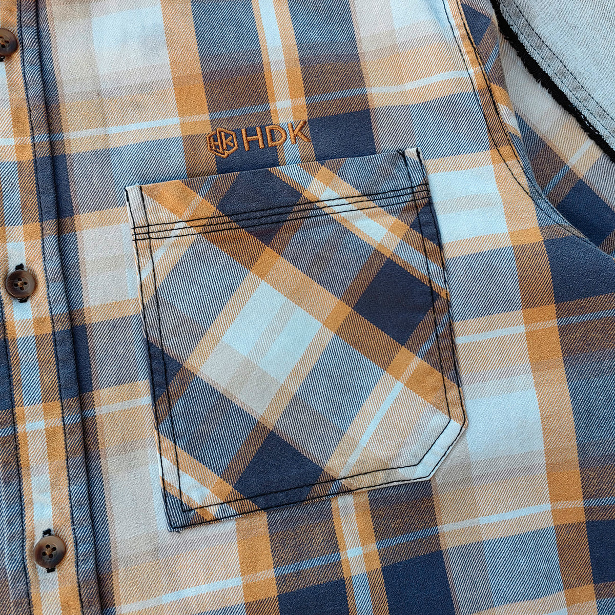 Plaid Denim Patchwork Shacket - Frayed Edge Y2K Oversized Shirt Jacket