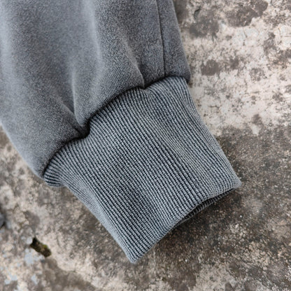 Vintage Wash Panther Hoodie - Distressed Y2K Streetwear Sweatshirt