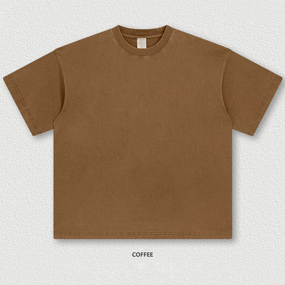 Vintage heavyweight T-shirt high street oversized short-sleeved men