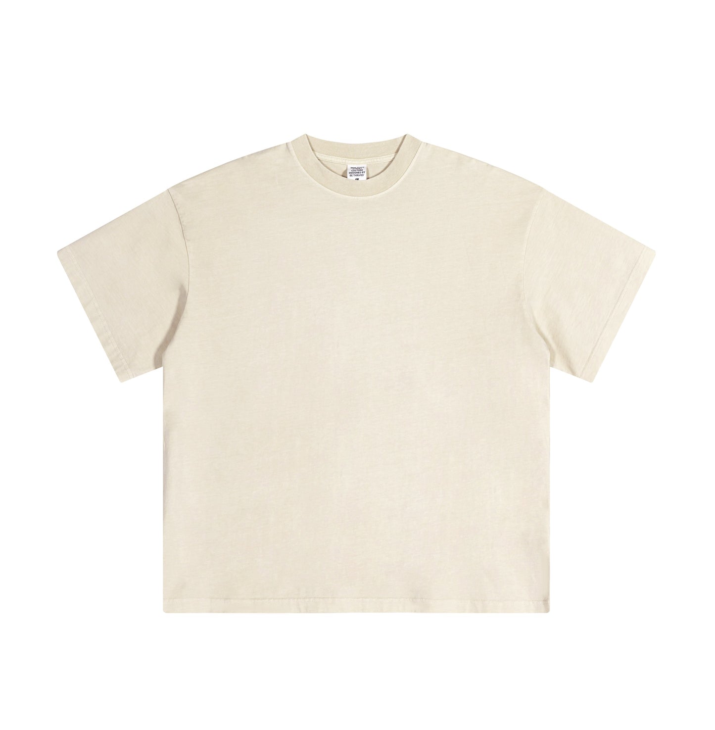 Solid color pure cotton men's short-sleeved blank shirt oversized short-sleeved T-shirt