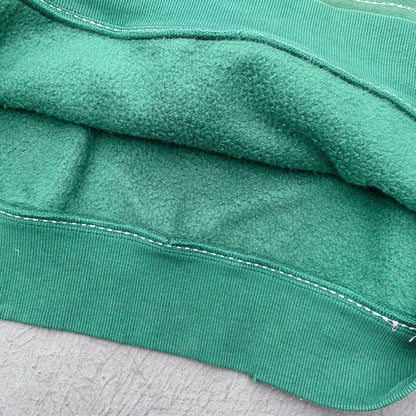 Gradient Wash Hoodie Shorts Set - Olive Green HDK Star Logo Rhinestone Y2K Streetwear