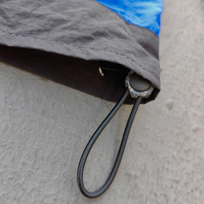 Color Block Cargo Jacket - Multi Pocket Racing Y2K Windbreaker Streetwear