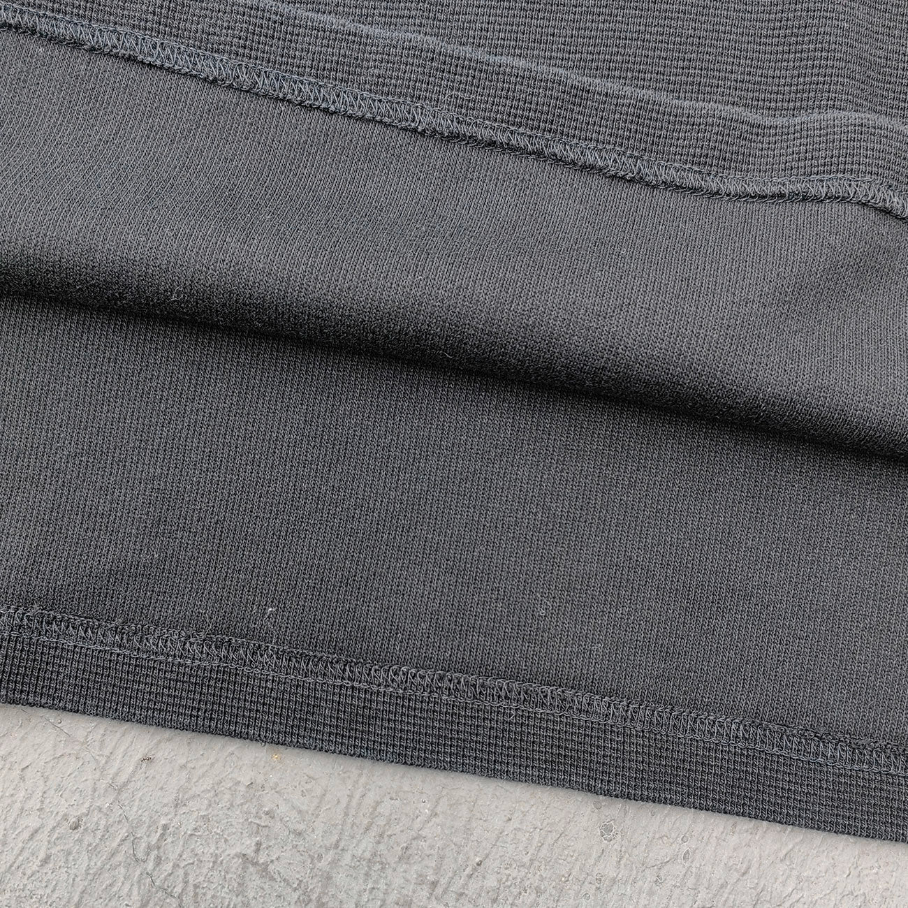 Vintage Wash Waffle Tee - Black Gray Blue Oat Distressed Oversized Y2K Boxy Fit